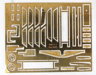 B&O I-1 Etched Parts