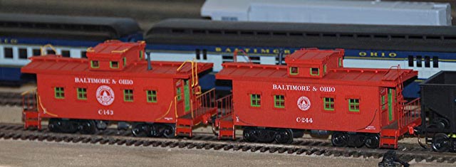 B&O I-1 cabooses built by Ed Sauers